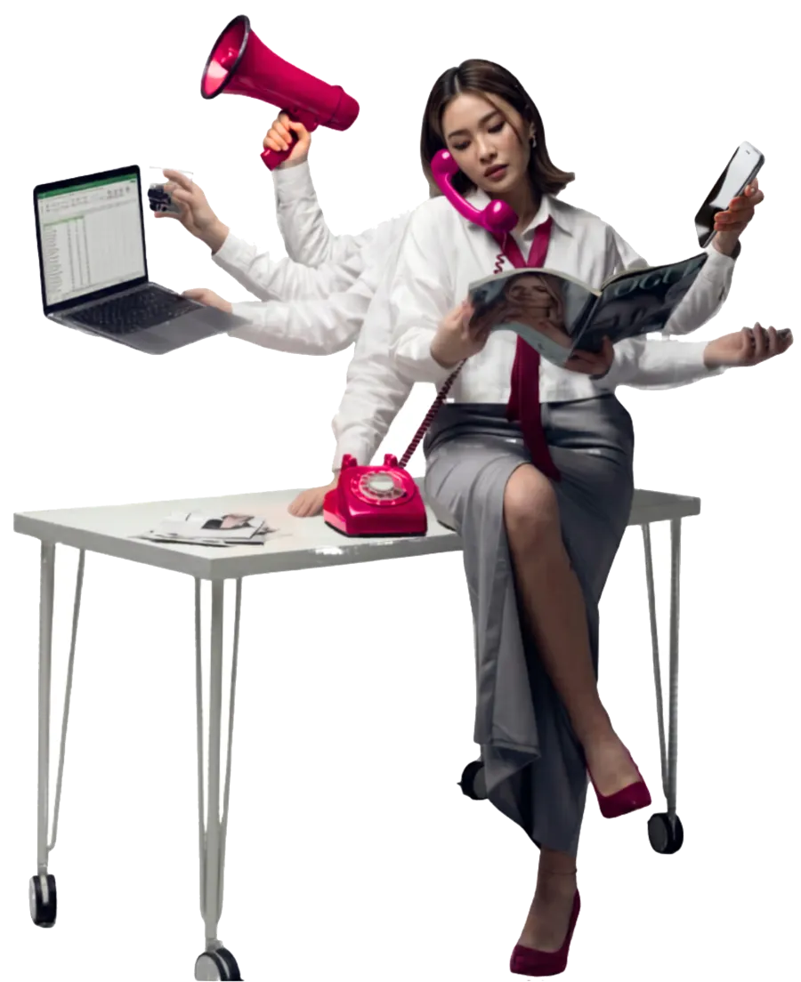 Founder juggling every marketing role at once